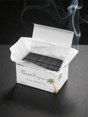 Coco Sigma Coconut Shell Coal 1kg 72 Pieces Hookah Charcoal