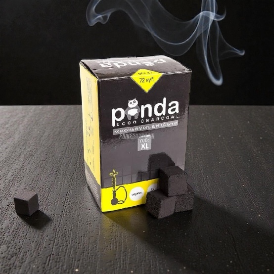 Panda Coco Charcoal 1kg 72 Pieces Cube XL Hookah Charcoal