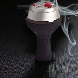 Silicone chillum with heat management system for hookah