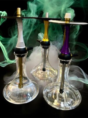 Alpha Hookah – Exclusive Class, premium vertical blowdown design, medical-grade stainless steel