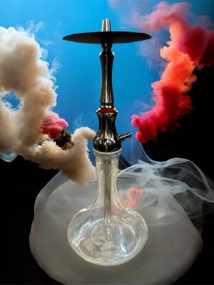 Boss Light Hookah – medium size with 4 back puffs and light ball for clear smoke