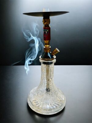 Mini X-Size Diamond Glass Hookah – 4-Inch Fancy Rod, Portable