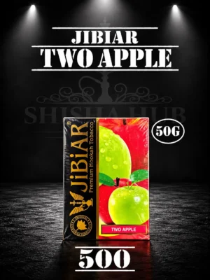 Jibiar Two Apple 50g Shisha Flavour Pack – Double Apple Hookah Tobacco