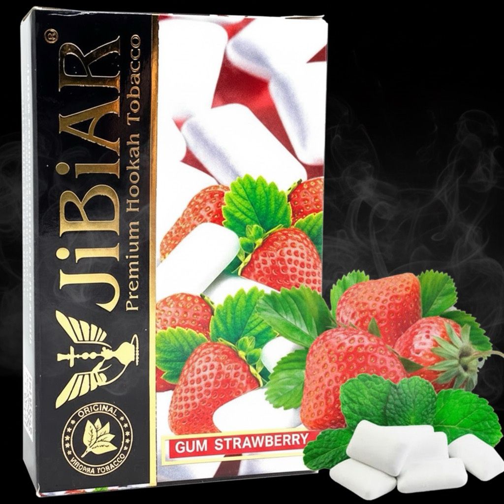 Jibiar Gum Strawberry 50g Shisha Flavor