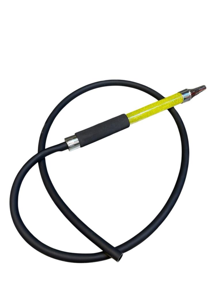 black matte mouthpiece with golden jelly stick for hookah