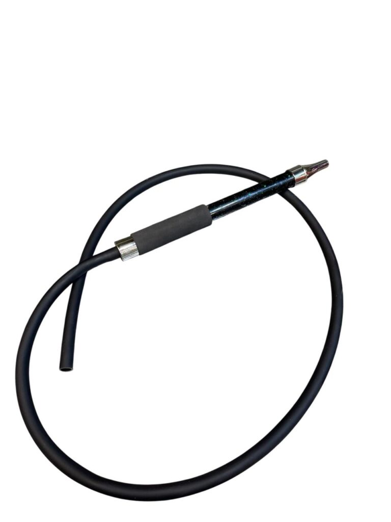 black matte mouthpiece with black jelly stick for hookah