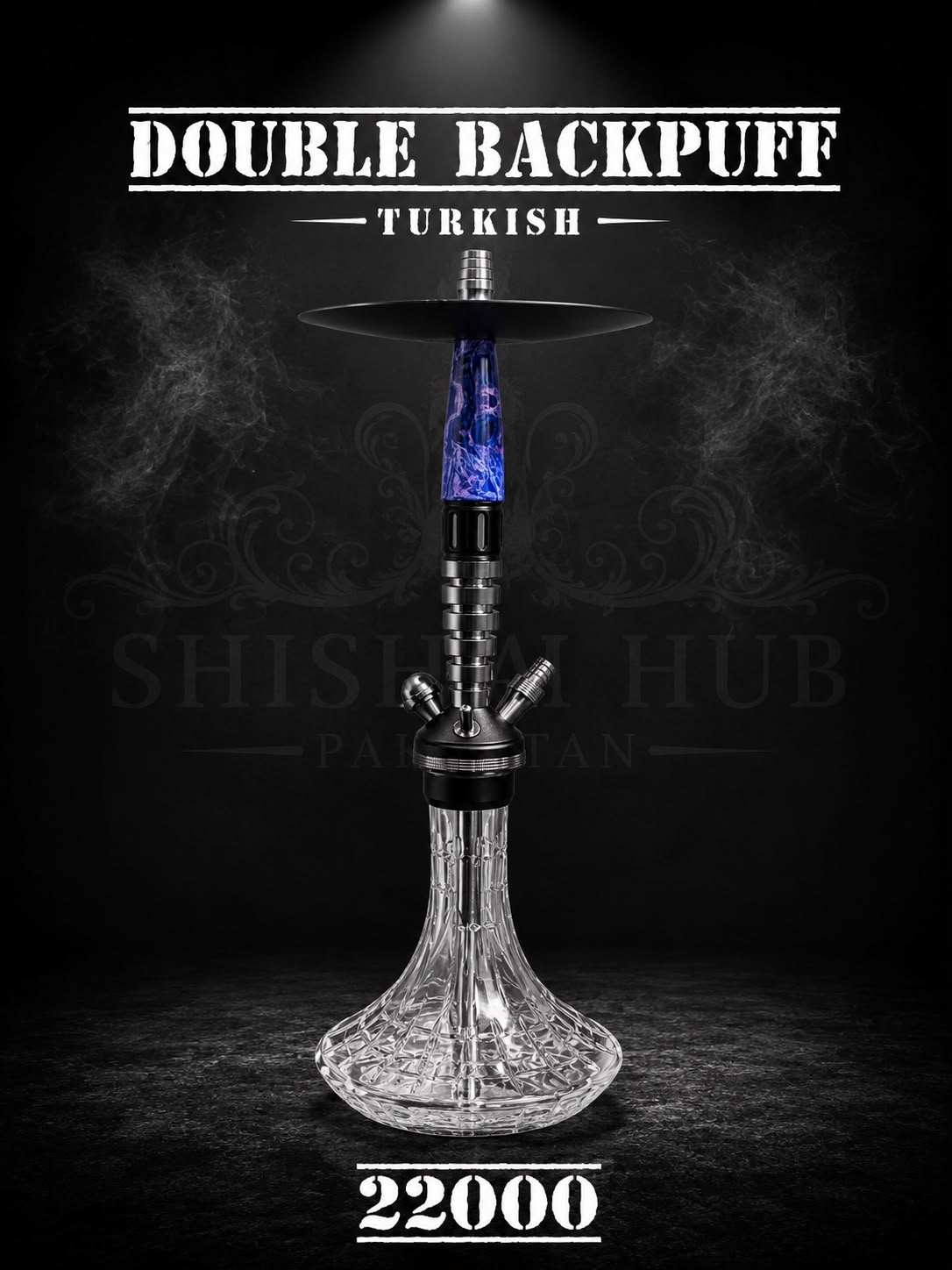 Double Backpuff Turkish Hookah