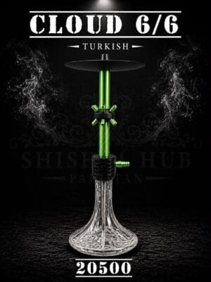Cloud 6/6 Hookah with 12 backpuff system