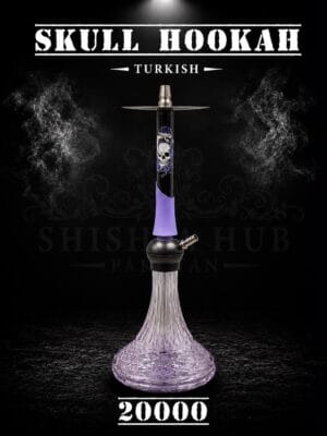 Skull Hookah with skull and snake emblem