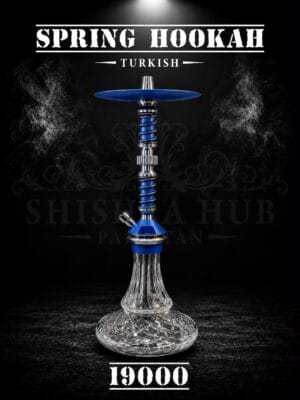 Spring Hookah with spiral spring stem