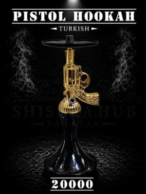 Pistol Hookah with revolver-inspired design