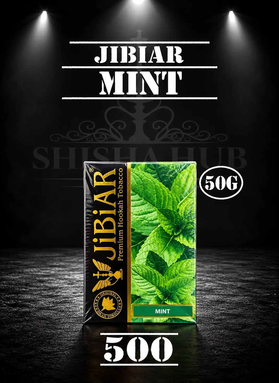 Jibiar Mint 50g hookah flavour packaging