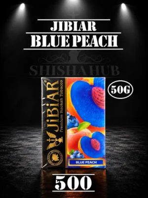 Jibiar Blue Peach 50g shisha flavour packaging